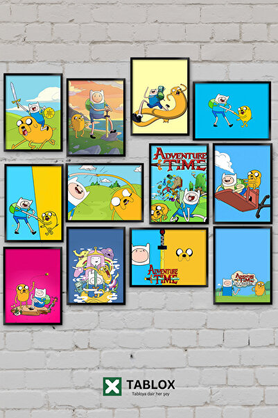 TABLOX 12 komada Adventure Time Adventure Time Finn Jake crtani film serija d...