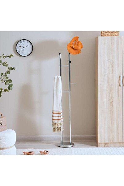 PAN HOME Leo Metal Tall Hanger 35x30x175cm - Chrome