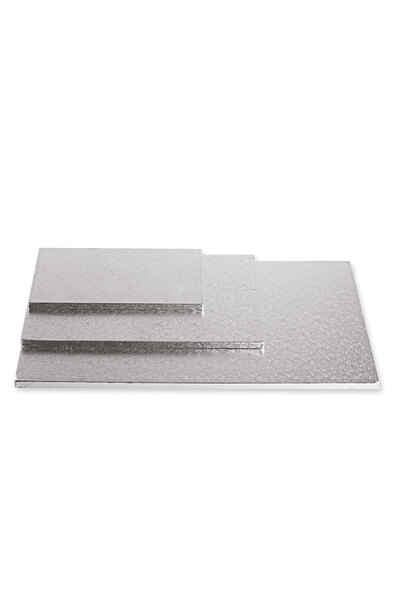 OEM PLATFORMA TORT DREPTUNGHIULARA 20X30 CM 1.2 CM H ARGINTIE 1 BUC/SET