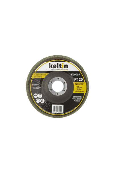 Keltin Disc lamelar pentru șlefuire, P120, 125 mm, K00005