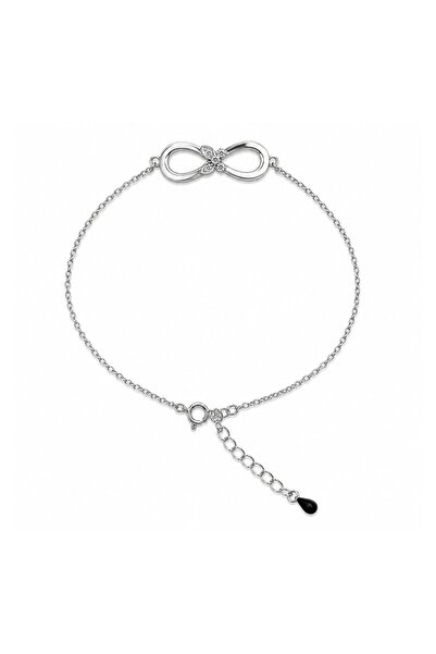 JOLIE Brățară Damă din Argint 925, Silver, Model Infinit cu Fluture, Design E...