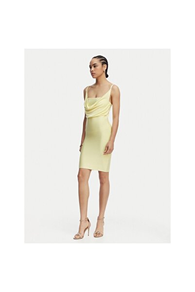 Guess Rochie de cocktail pentru femei W6GK83Z0686 Galbenă
