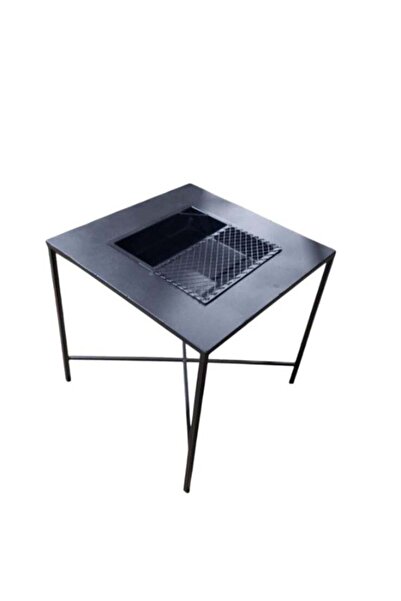 Bareeq Al Ostoura Square Shape Iron Wood Carrier, Size 60*60cm, Height 60cm