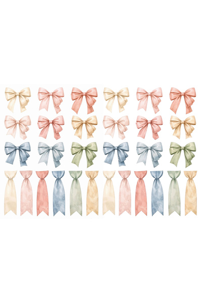 TELLGRAF Ribbon Themed Sticker Set (21X30 cm 1 Set)