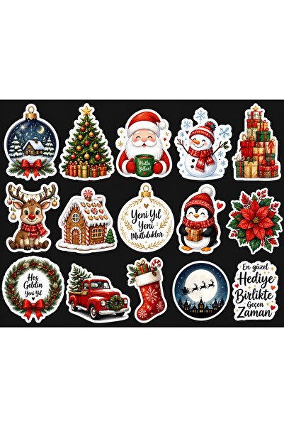 TELLGRAF New Year Themed Sticker Set (21X30 cm 1 Set)