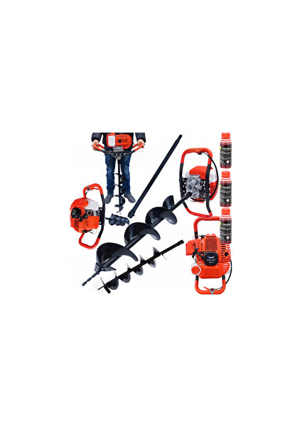Ondragon Burghiu de pământ 15 cm, extensie 60 cm, rezervor de amestec 1.2 l, ...