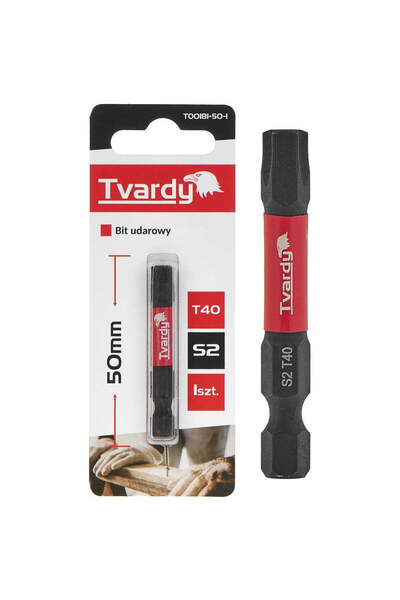Tvardy Bit de impact T40, 50 mm S2, T00181-50-1