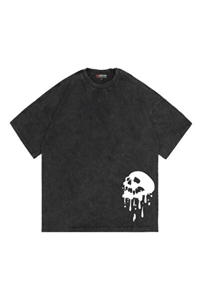 bellanova Unisex πολύχρωμο μπλουζάκι με στάμπα Oversize Streetwear Άνετη εφαρ...