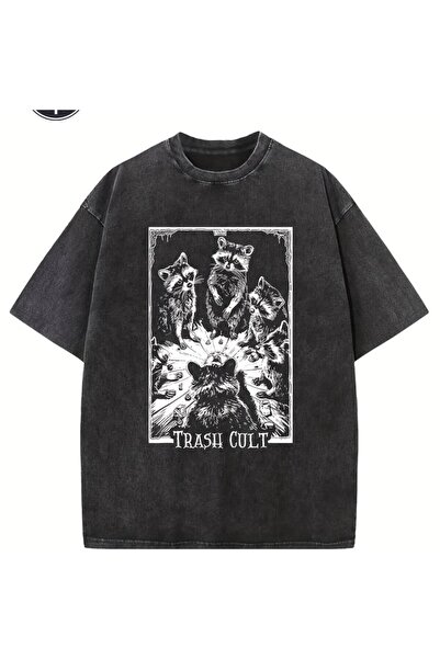 bellanova Unisex πολύχρωμο μπλουζάκι με στάμπα Oversize Streetwear Άνετη εφαρ...