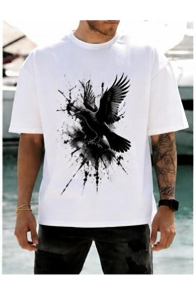 classy moda Unisex πολύχρωμο μπλουζάκι με στάμπα Oversize Streetwear Άνετη εφ...