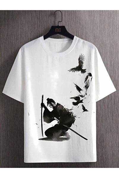 bellanova Unisex πολύχρωμο μπλουζάκι με στάμπα Oversize Streetwear Άνετη εφαρ...