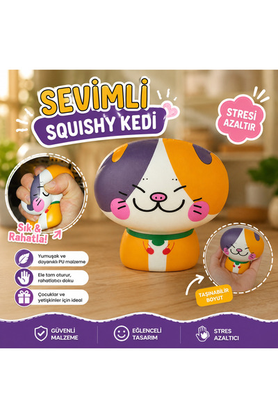 TÜTSÜ SEPETİ Hayvan figür oyuncak ayı sukuşi ayı squişhy stres oyuncağı yumuş...