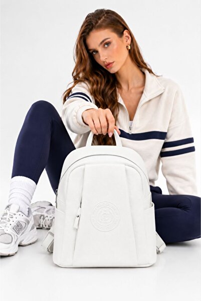 Just Polo Original Justpolo Women's Backpack with 9 Compartments (Size 33X28 cm)