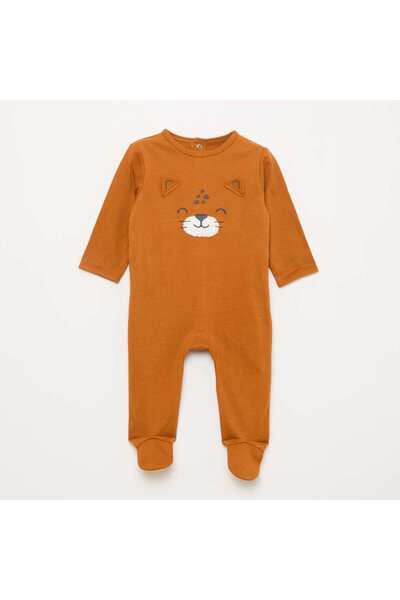 KIABI Footed Sleepsuit BROWN