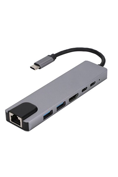 Choice1 محول USB C 6 في 1، محول تايب سي، محطة إرساء ثندربولت 3، محول لابتوب م...