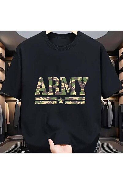 Astogria13 Men's Camouflage Print Tsblack Shortsleeved Pattern Ts Military Fa...