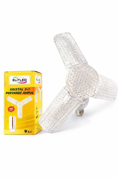 ELİTLED Kristal 3+1 Pervane Görünümlü Led Ampul