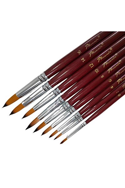 Phoenix Round Painting Brush with Long Handle, Various Sizes - 2