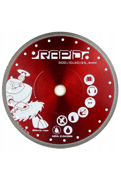 Rapidsflow Disc diamantat 300x10x30/25,4 MM RAPID SILENT CUT RED M08712