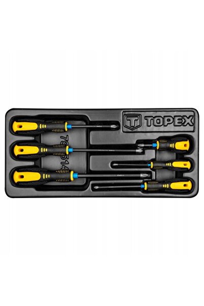 TOPEX POLONIA Set de șurubelnițe Phillips PH 6, 6 bucăți, oțel CRV, TOPEX
