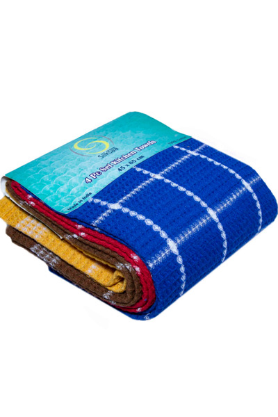 SILKSAA Kitchen Towel 4 PC Pack
