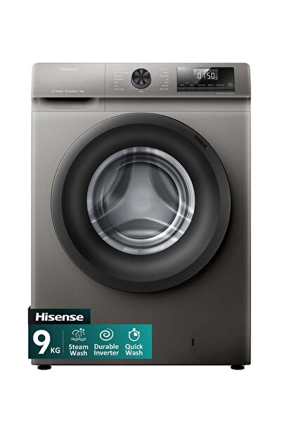 Hisense 9kg Front Load Washing Machine with 15 Function,Child Lock,Super Quic...