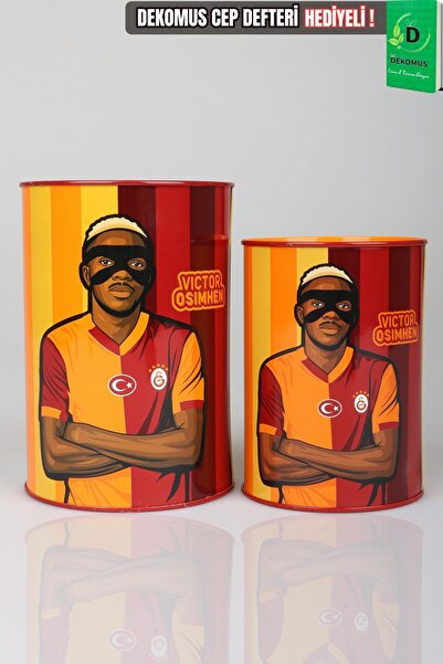 Galatasaray X Dekomus Licensed Medium and Small Size Victor Osimhen Piggy Ban...