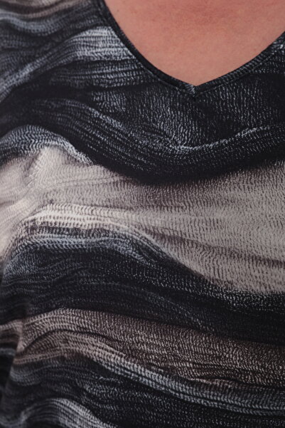 QRUVAZE Plus Size V-Neck Slim Knitwear