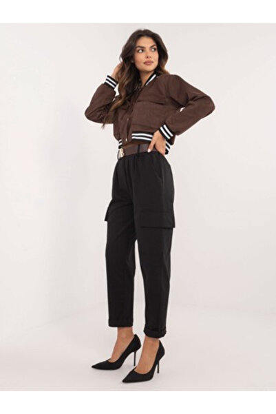 Och Bella Women's Pants, Och Bella, Cotton, Black, model TW-SP-BI-6-1313.47
