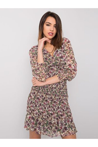 rue parıs Rochie Dama, RUE PARIS, Poliester, Maneca lunga, Bej deschis, model...