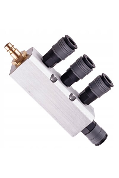 TC Technic Distribuitor pneumatic de aer tip listă, 4 căi, cu cuplare rapidă,...