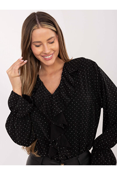 Italy Moda Bluza Dama, ITALY MODA, Poliester, Maneca lunga, Negru, model MI-B...