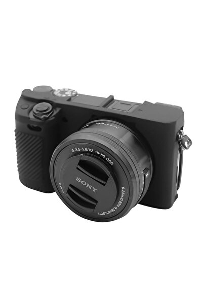 Bambeado Sony Alpha A6400 A6300 Uyumlu Silikon Koruyucu Kılıf, Yumuşak, Darbe...