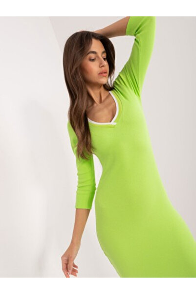 Relevance Women's Dress, RELEVANCE, Cotton, Pencil dress, Lime, model RV-SK-8...