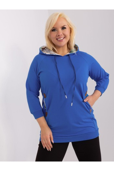 Relevance Women's Sweatshirt, RELEVANCE, Cotton, Long Sleeve, Dark Blue, mode...