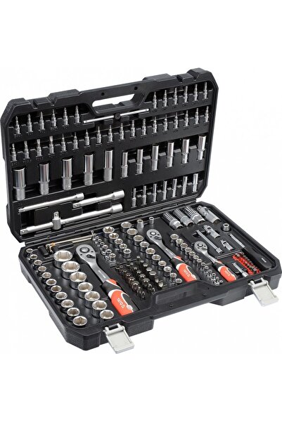 yato Set de chei tubulare și biți 1/4 3/8 1/2 173 piese