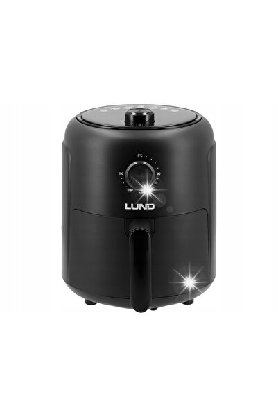 LUND Friteuză fără ulei pentru prăjire și coacere 1000W 2,6L Negru