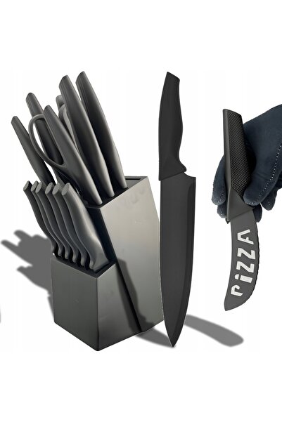 Retoo SET COMPLET DE CUȚITE DE BUCĂTĂRIE, CUȚITE DE CHEF ASCUȚITE, 16 PIESE, ...