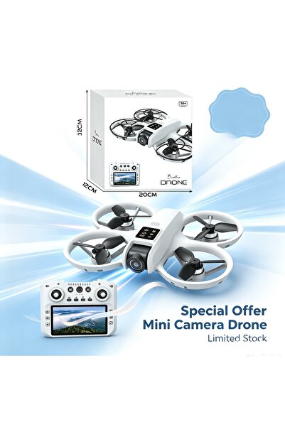 Çeşithane R3 HD Kameralı Drone, Ekranlı Kumandalı Mini Drone, 360° Flip, Head...
