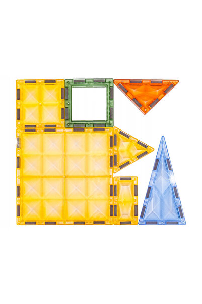 Bemi Toys Set de construcție magnetică 3D educativ, 116 piese. DINOZAURY