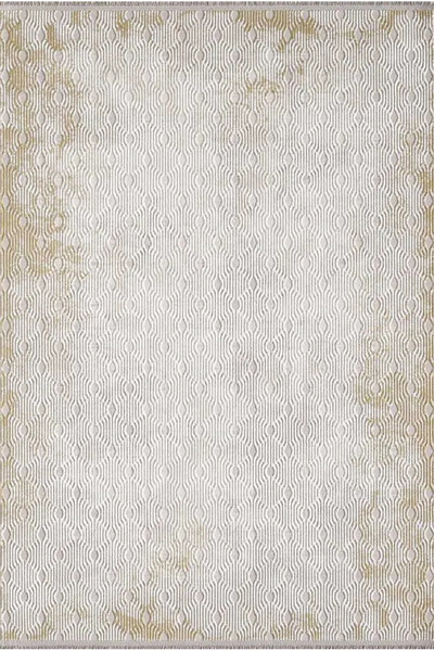 Artemis Halı ARTEX 02503B Krem Gold Modern Eskitme Akrilik Özel Ölçü Halı 100...