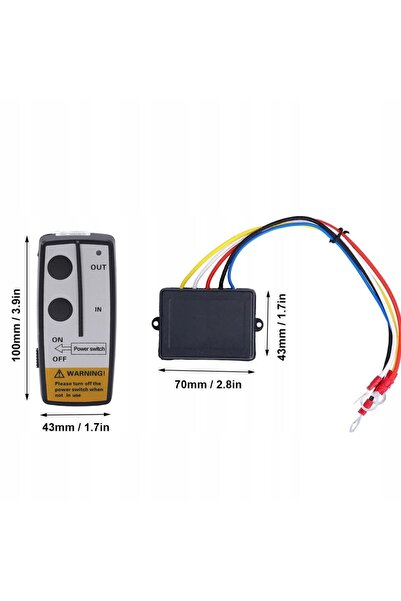 NO BRAND PILOT WINCH 12V 24V CU CONTROL RADIO