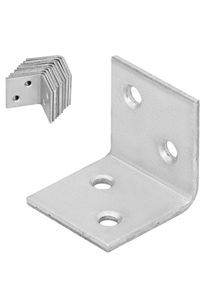 KOTARBAU Colțar de dulgher, Conector de construcții, Oțel, Galvanizat, 25x25x...