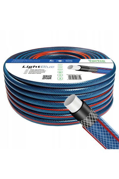 Vartco Furtun de grădină 4 straturi ALBASTRU DESCHIS 3/4 " 30m PRODUS POLSKI ...