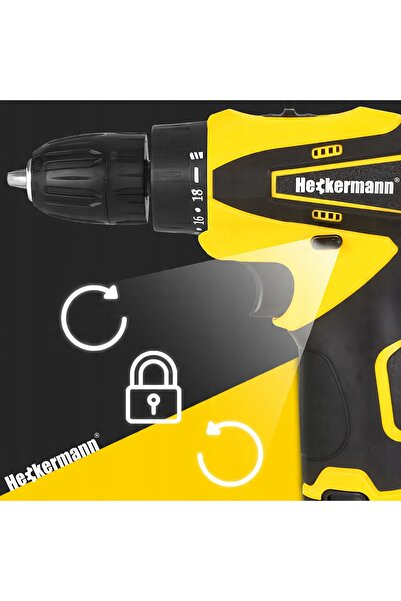 Heckermann MAȘINĂ DE GĂURIT ȘURUBELNIȚĂ ACUMULATOR 2xBATERIE 12V + CUTIE FURT...