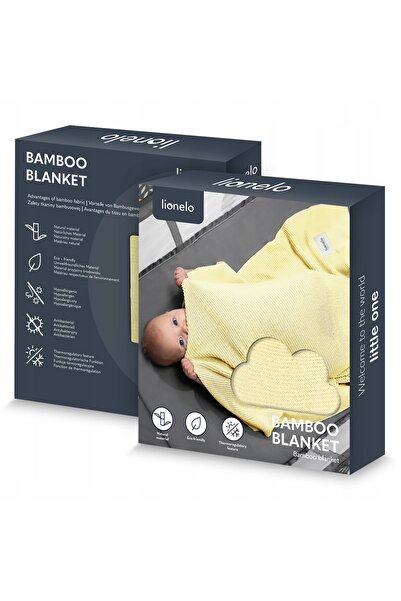 Lionelo Pătură de bambus Bamboo Blanket 100x75 Bumbac de bambus Galben