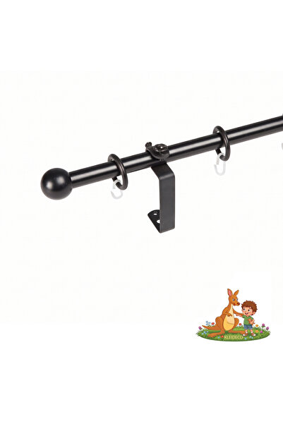 KLEIDECO Galerie simpla perdea EXTENSIBILA, Metal, Diametru 19/16 mm, Capete ...