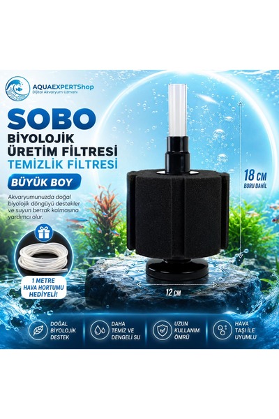 Sobo Biyolojik Üretim Filtresi - Temizlik Filtresi - Büyük Boy Pipo Filtre - ...