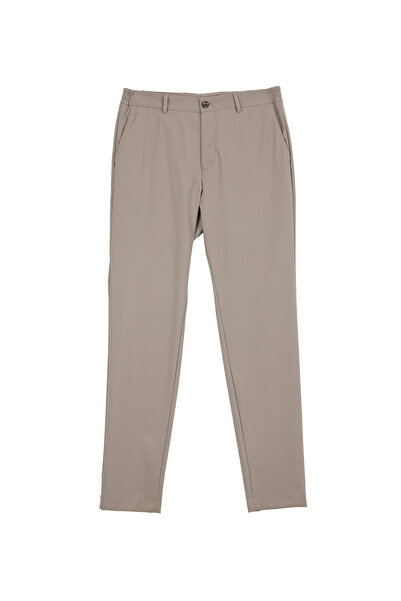 BROOKS BROTHERS Ekru Erkek Slim Fit Pantolon BBSS26MPT013