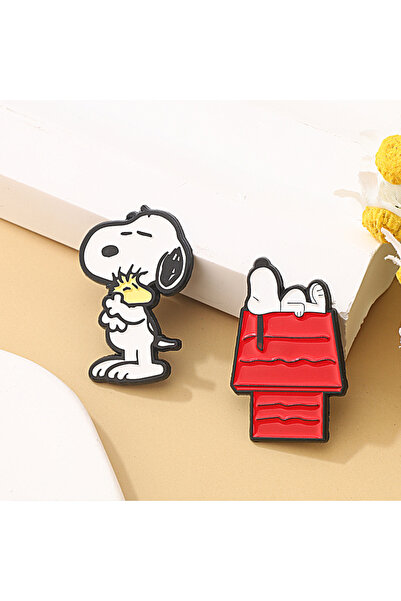 Choice Bandai 2pcs-set 2Pcs/Set Cartoon White Puppy Enamel Brooch Cute Animal...